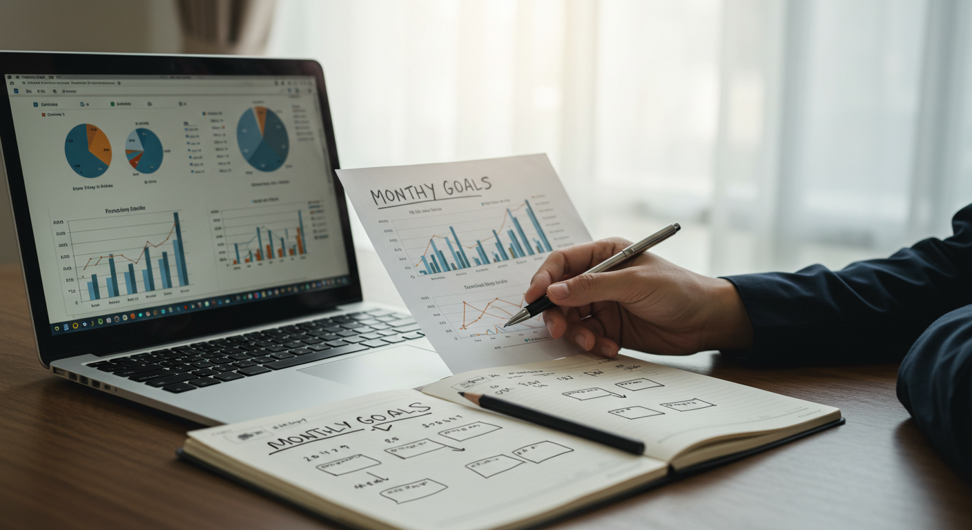 reviewing graphs and charts